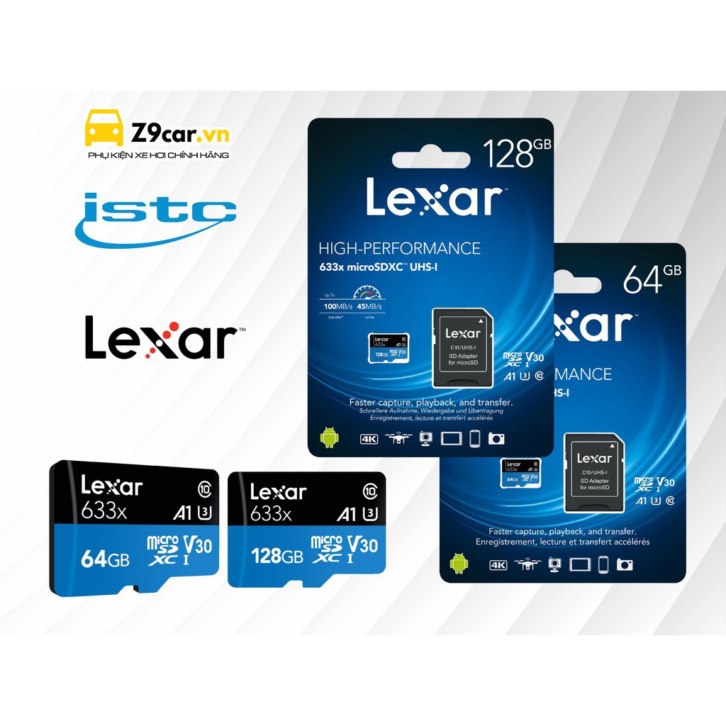 Thẻ nhớ MicroSD Lexar Class 10 U3 633x 95MB - Hàng chính hãng Lexar | BigBuy360 - bigbuy360.vn