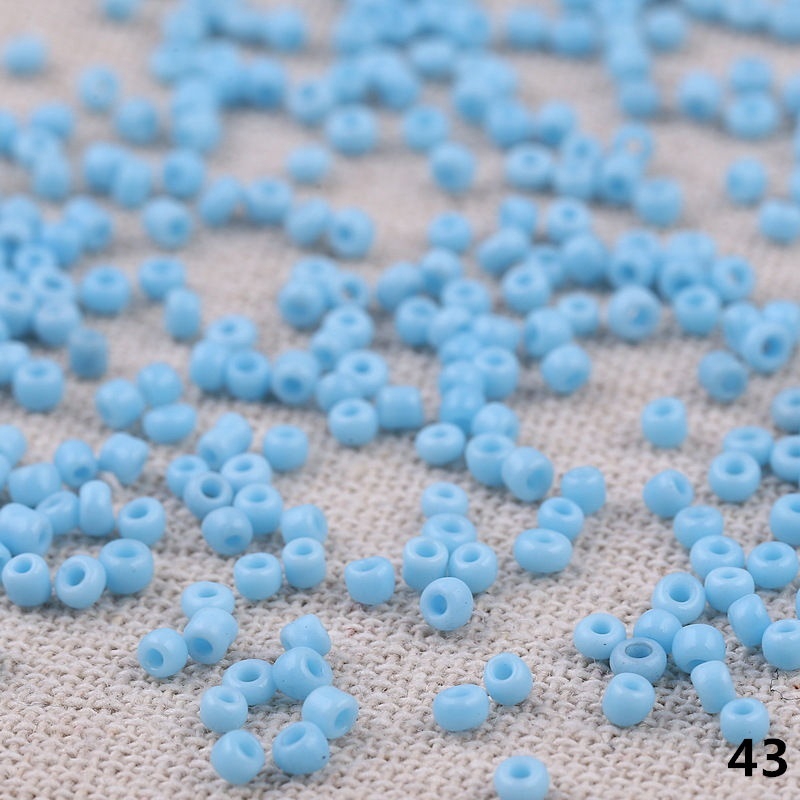 Set 1000 Hạt Thủy Tinh 3mm Nhiều Màu Sắc Dùng Làm Trang Sức Thủ Công