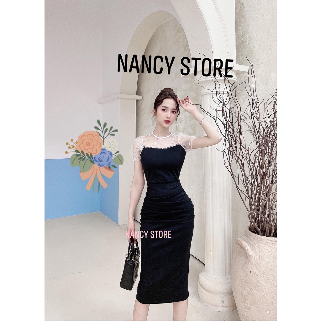 Đầm dự tiệc sang chảnh chất liệu mềm mại phối phối ren cao cấp | BigBuy360 - bigbuy360.vn