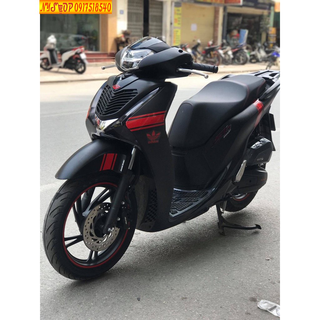 Tem xe SH Adidas Dùng Cho Các Dòng Xe Sh 2012 - 2016, Sh 2017 - 2019, Sh 2020 - 2021 Mẫu Mã Vạch