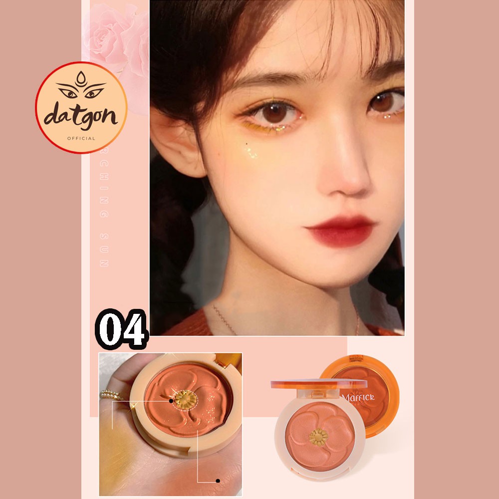 Phấn má hồng Maffick, má hồng nội địa 2 màu thiết kế hình bông hoa tông nude xinh xắn 2021 | BigBuy360 - bigbuy360.vn