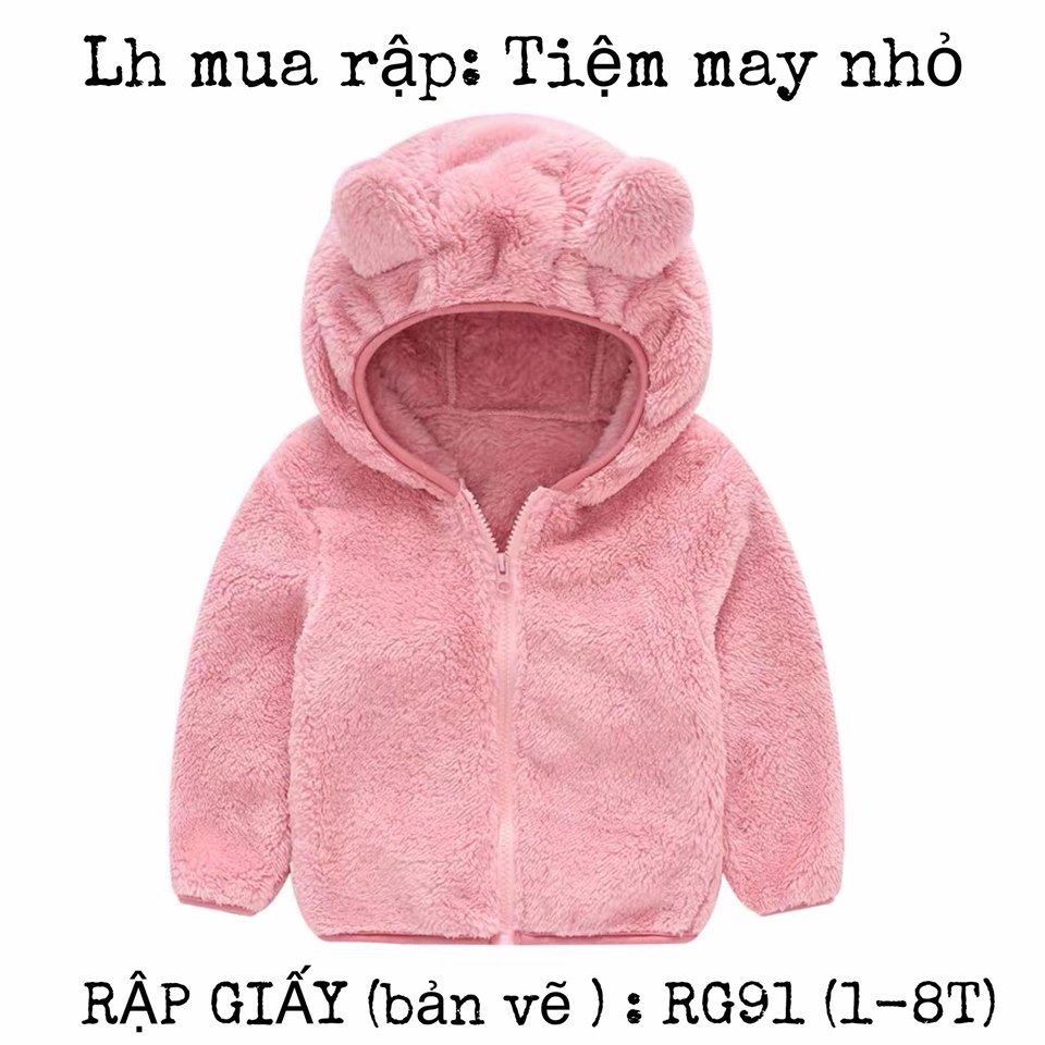 RG91_Rập giấy may áo khoác cho bé