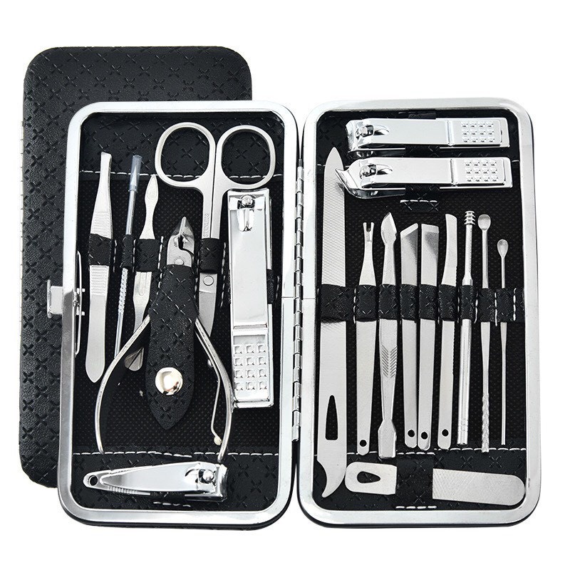 Bộ Dụng Cụ Cắt Móng Tay19 Món Bằng Thép Không Gỉ