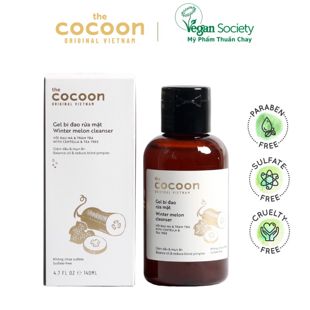 Gel bí đao rửa mặt Cocoon (Winter melon cleanser) 140ml