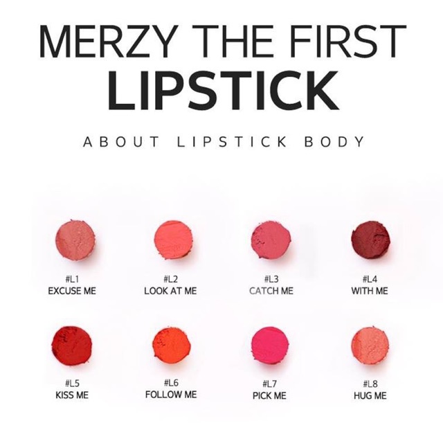 Son Thỏi Lì Merzy Another Me The First Lipstick #L6 Follow Me Đỏ Cam