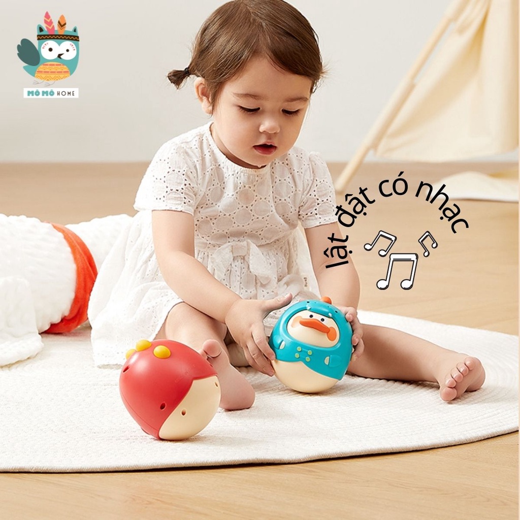 Lật Đật cho bé, Đồ chơi cho trẻ sơ sinh có âm thanh lục lạc vui nhộn, siêu cute, bé nào cũng mê