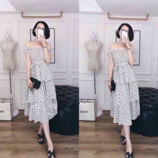 Đầm tầng chấm bi