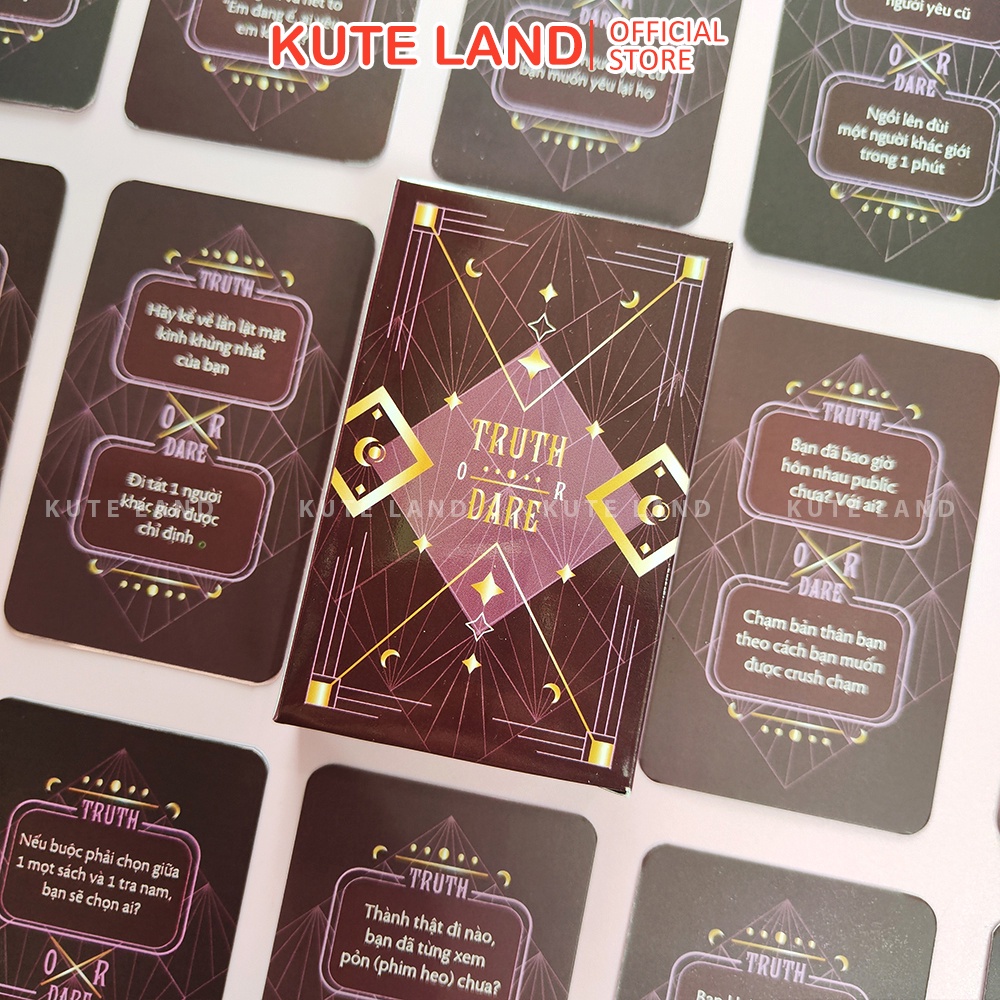 Bộ Bài Drinking Game Thách Hay Thật Truth Or Dare Thẻ Bài Board Game 50 Lá Thú Vị Tụ Họp Bạn Bè K-TD1