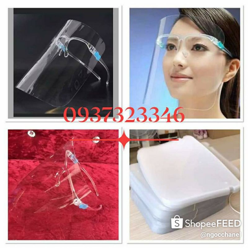 Kính bảo hộ chống giọt bắn khói bụi hiệu quả Face Shield chính hãng