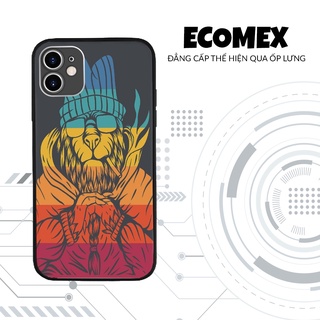 Ốp Lưng in hình sư tử hiphop ECOMEX dòng iphone 5 6 7 8 Plus 11 12 Pro Max X Xr MYS20220381