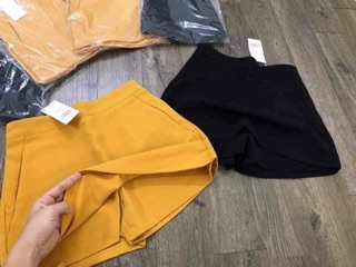 xả kho - Quần Sóc Giả Váy Nữ phom A, chất vải tuyết mưa dày dặn.