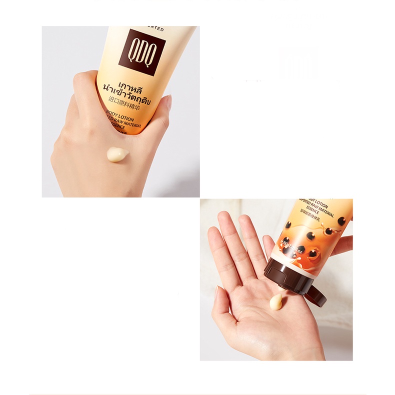 Dưỡng thể Trà sữa Ngọc trai dưỡng ẩm, sáng da QDQ 200g - Milk Tea Body Lotion