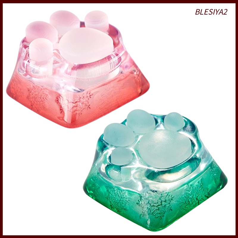 [BLESIYA2] Cute 3D Clear Cat Paw Mechanical Keyboard Keycap for Cherry MX