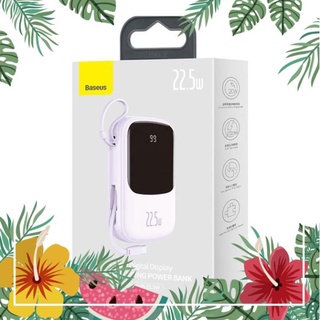 77yh pin sạc dự phòng baseus 20000mah pd sạc nhanh tích hợp dây sạc màn hình led tiện mang theo - toplink