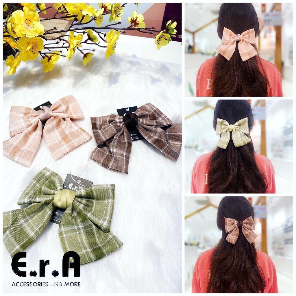 BST Kẹp Nơ Thiết Kế Đơn Giản ERASHOP - Nhiều Màu, Phong Cách Tiểu Thư Cực Xinh (chọn mẫu qua tin nhắn)