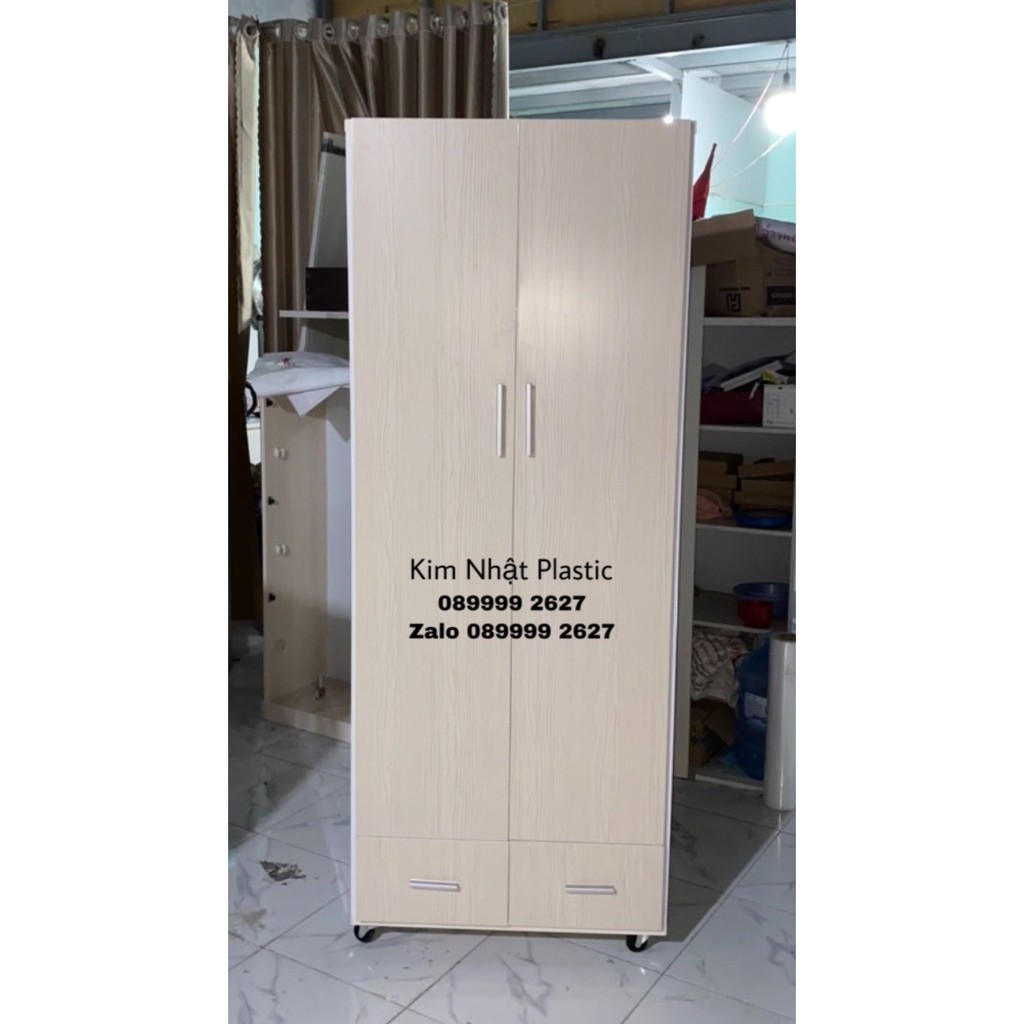 Tủ nhựa Đài Loan 2 cánh 2 buồng màu đẹp FREESHIP