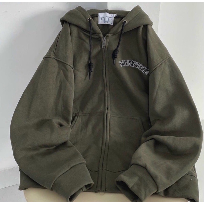 [ Rẻ vô địch ] Áo khoác nỉ form đại mũ hai lớp - thisis