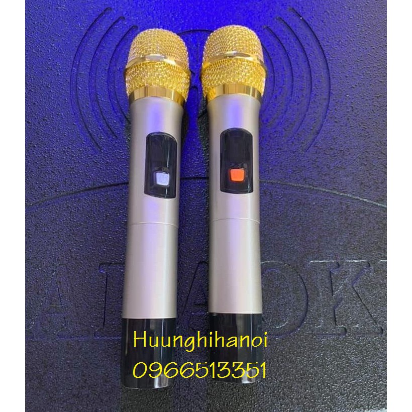 Loa di động karaoke công suất lớn, loa kẹo kéo karaoke hát hay, micro kim loại set tần số. Khuyến mại bộ pin sạc cho mic