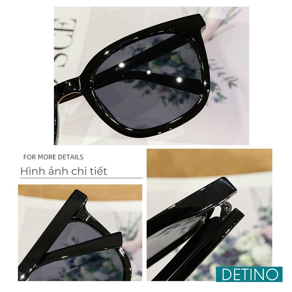 Kính mát nam gọng vuông thời trang Hàn Quốc mắt kính râm nam cao cấp chống tia UV unisex hotrend đẹp DETINO K05