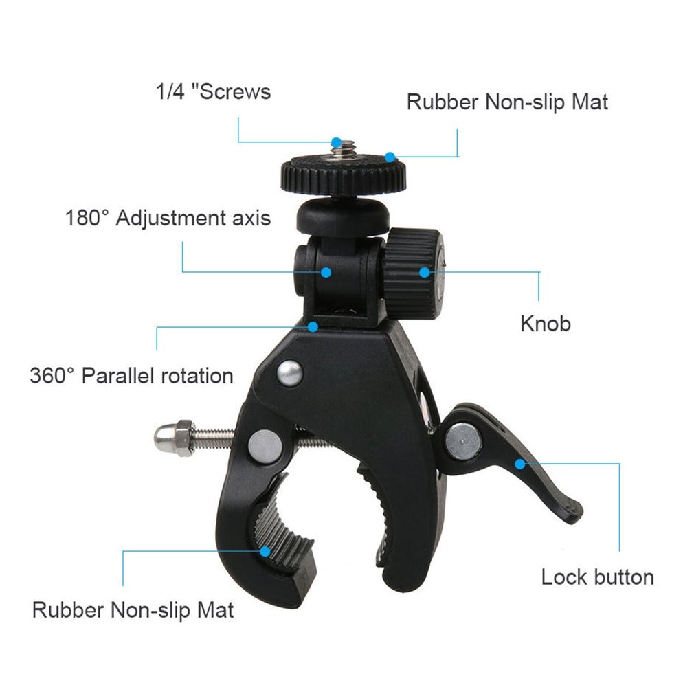 Giá đỡ camera gắn tay cầm xe đạp dành cho Gopro Hero 2 3 3+ 4 5
