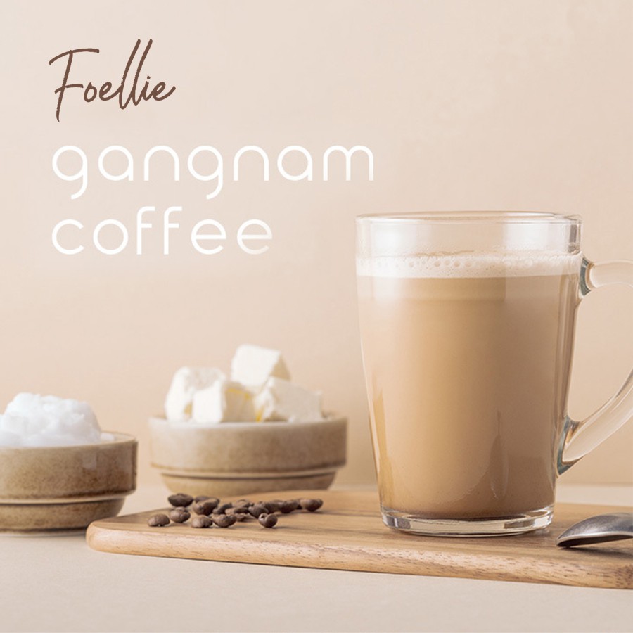 Cà phê giảm cân hương Green tea latte - Foellie Gangnam Coffee