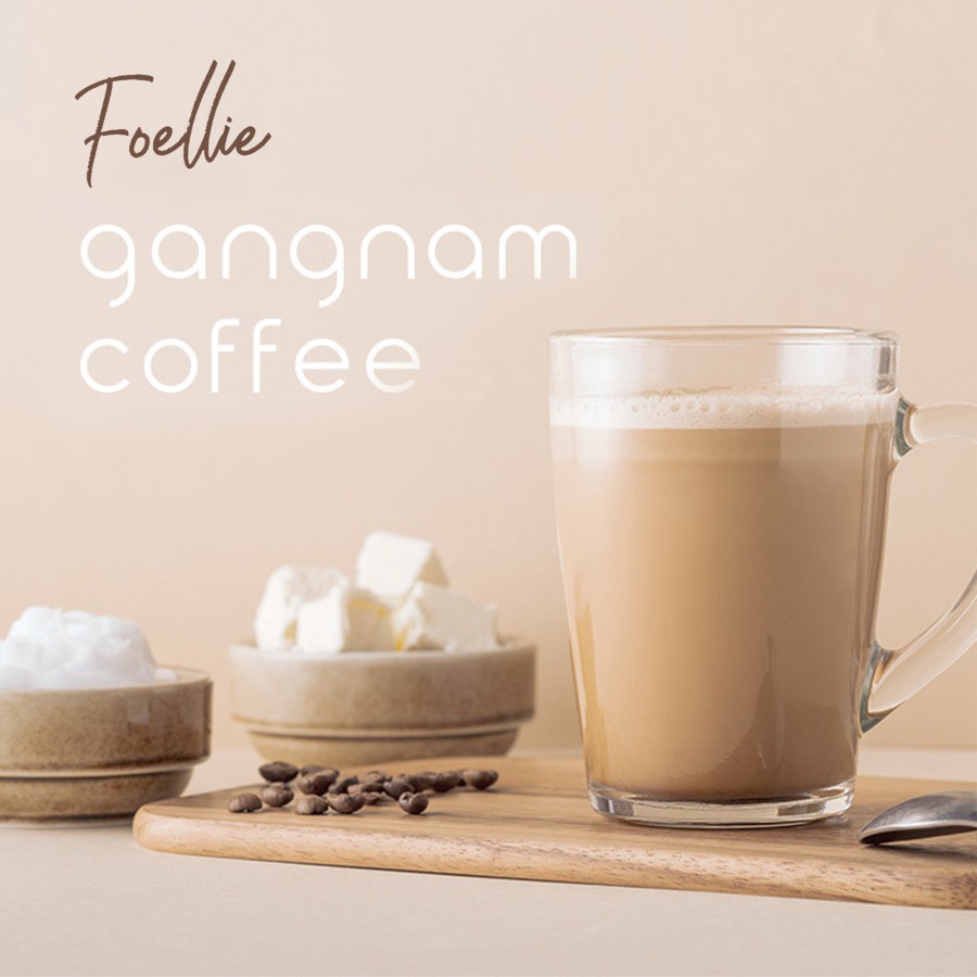 Hộp 10 Gói Cà Phê Giảm Cân Ngăn Ngừa Tích Mỡ Foellie Gangnam Coffee (5g/13g/14g/15g) x 10 gói