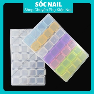 Khay đựng phụ kiện,khay đựng đá nail tổ ong 28 ô