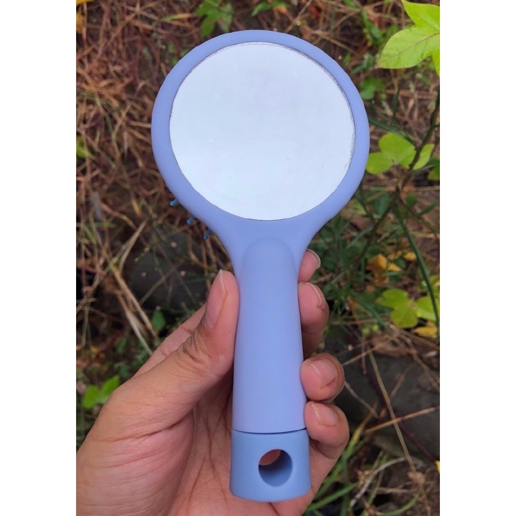 Lược chải tóc massage da đầu chống tĩnh điện có gương tiện dụng