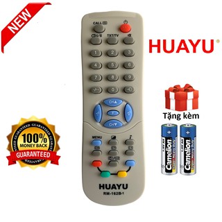 Điều khiển tivi Toshiba HUAYU RM-162B-1 dùng cho tivi CRT màn hình lồi [ tặng kèm pin ]