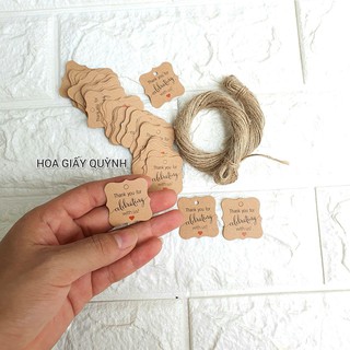 100 Tag TREO GIẤY  CÓ DÂY