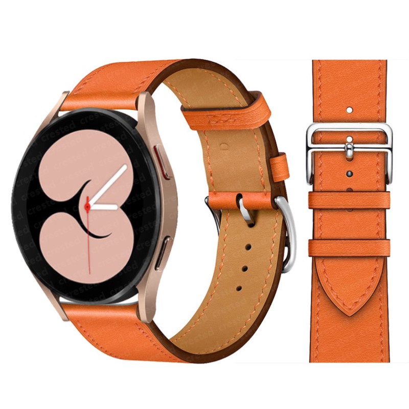 Dây Đeo Da 20Mm 22Mm 22Mm Cho Đồng Hồ Samsung Galaxy Watch 3 Active 2 Band 44Mm GT 2Pro 3pro Galaxy Watch 4/Classic 45/40Mm/46Mm