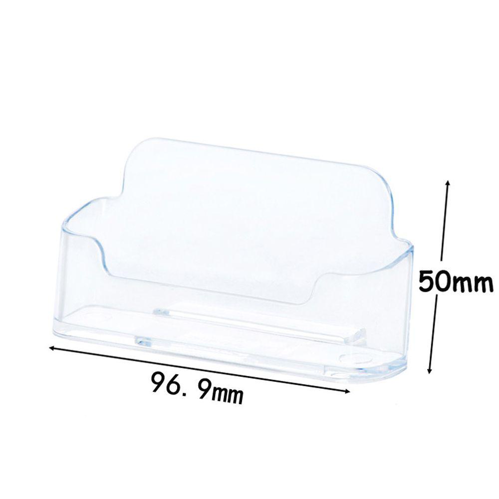 Giá Kẹp Thẻ Ghi Chú Để Bàn Bằng Acrylic Trong Suốt Tiện Dụng