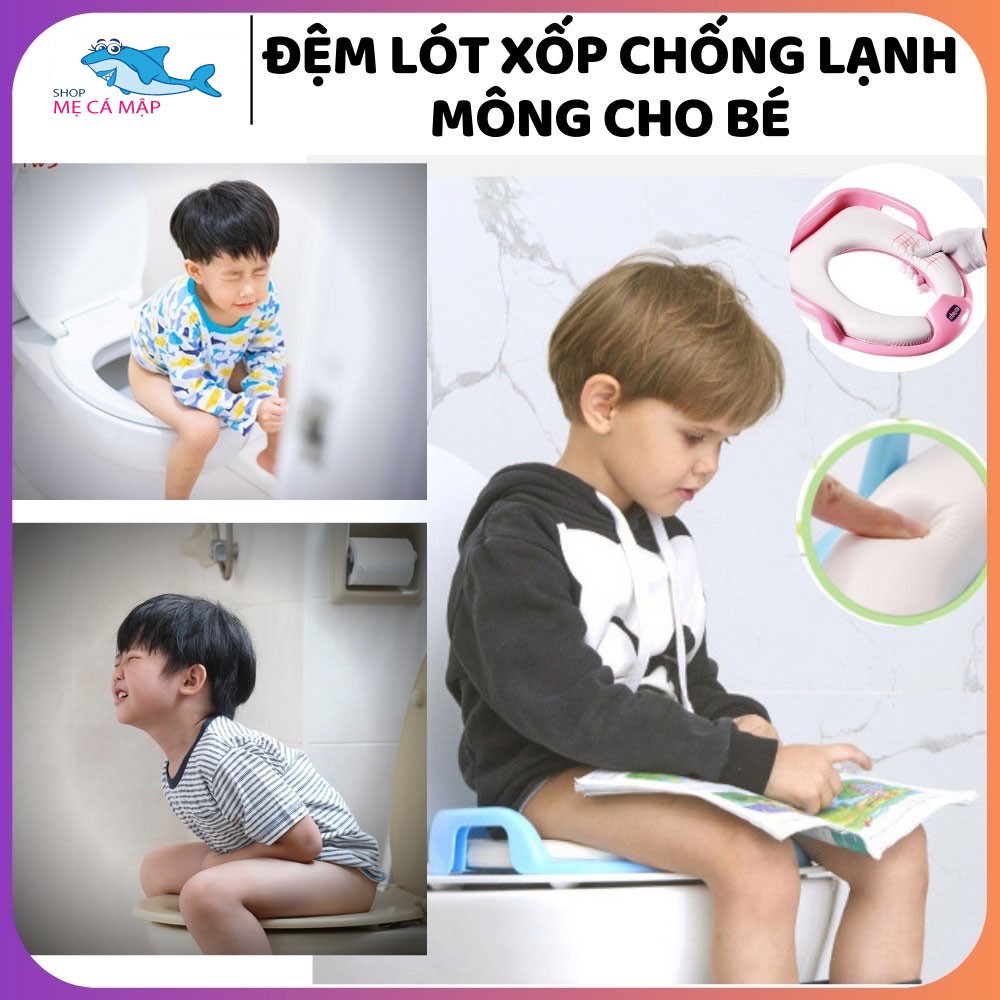 Nắp thu nhỏ bồn cầu cho bé Chicco, hàng chính hãng, đủ 3 màu, loại dày và bền