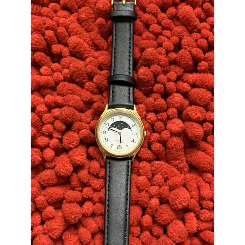 Đồng hồ nữ Alba Success Trăng sao có lịch hàng si