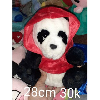 Gấu trúc y ảnh khoác áo đỏ size 28cm