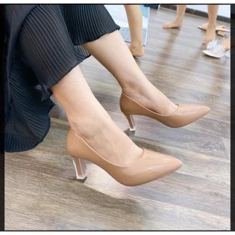 Giày cao gót 5p da bóng