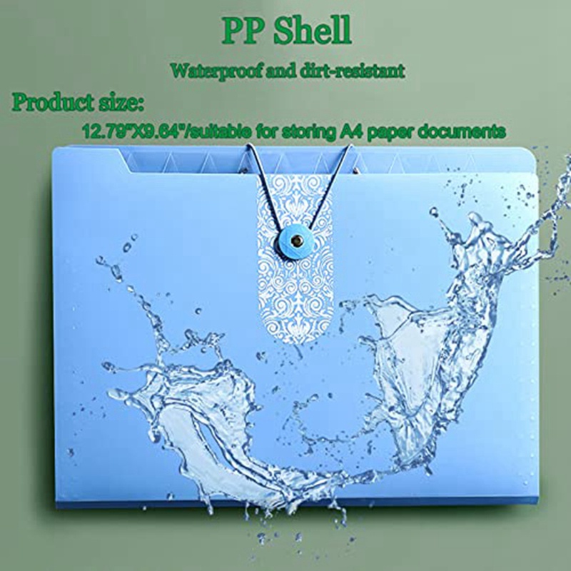 Set 3 Bìa Nhựa Đựng Tài Liệu Accordion Tiện Lợi