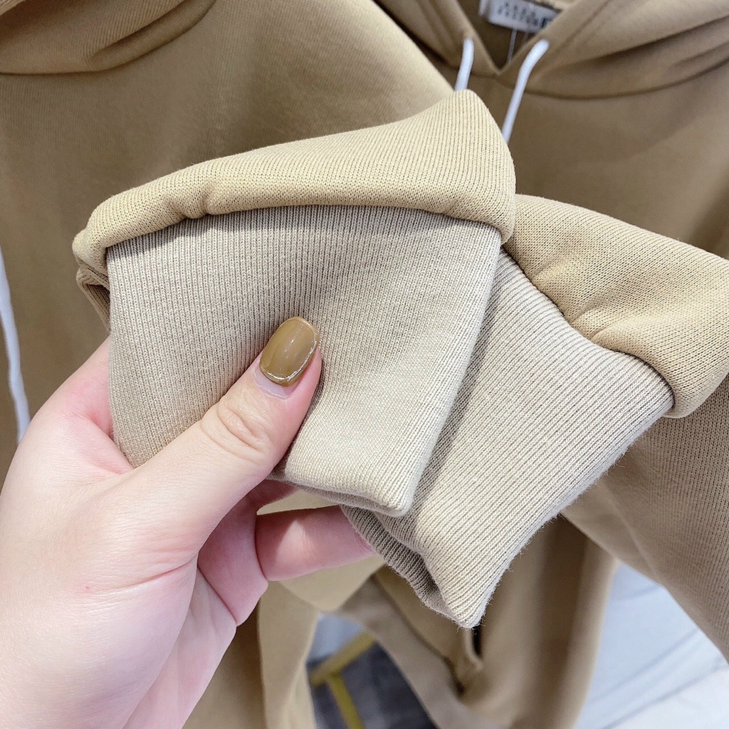 Áo Hoodie nỉ nữ bông siêu dày form rộng uisex ND 001 | BigBuy360 - bigbuy360.vn