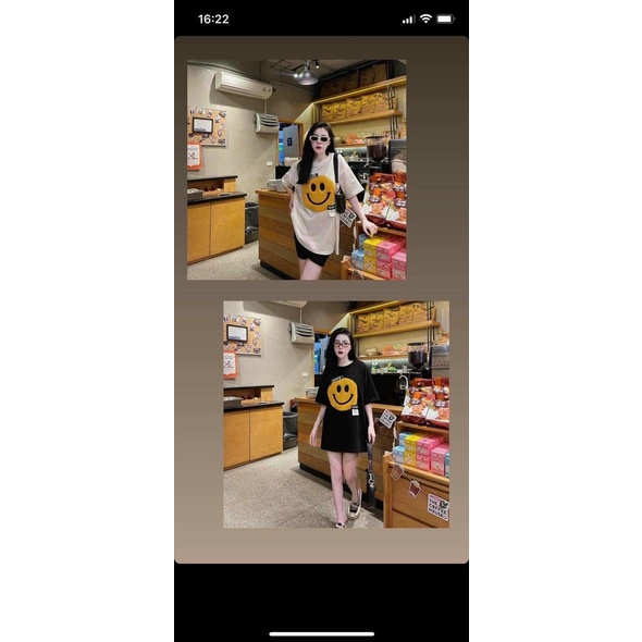 Áo phông thụng hình mặt cười - SHOP THƠM PHẠM