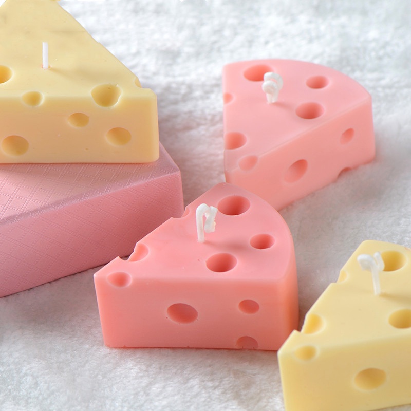 Khuôn Silicone Tạo Hình Làm Bánh Kẹo Hình Phô Mai 3d Diy
