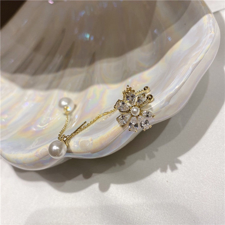 Khuyên tai bạc 925 hình hoa cúc nhỏ dễ thương xinh xắn sáng tạo cho nữ