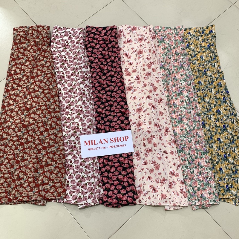Chân váy hoa dáng dài các kiểu vintage
