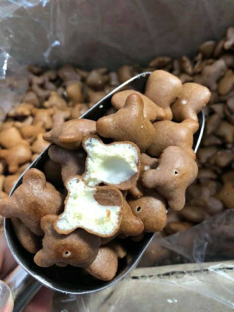 Bánh gấu mix vị : sữa, socola, chùm ngây 500gr