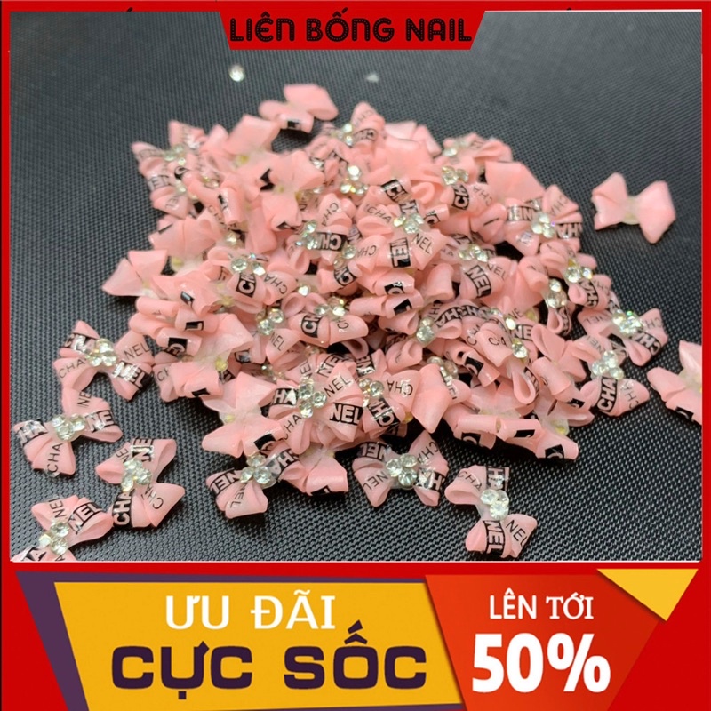 Nơ thương hiệu - Nơ bột nail