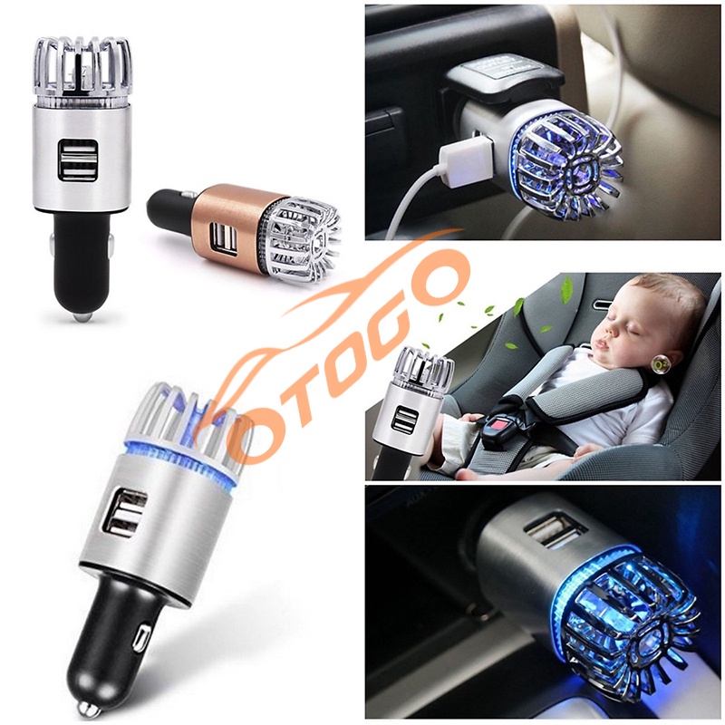 Máy lọc không khí tạo ion âm xe hơi , Máy lọc không khí IONKINI USA dạng Tẩu sạc Ô tô