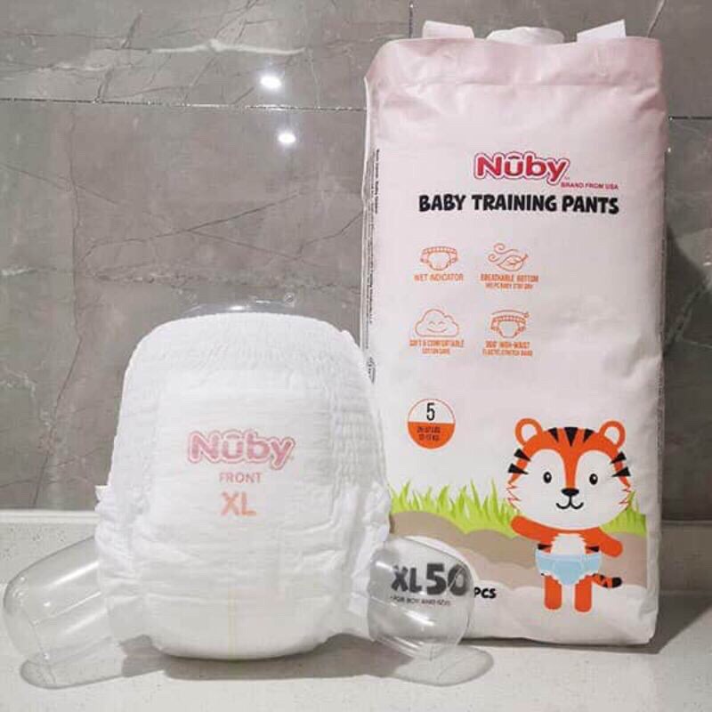 1 bịch Bỉm quần Nuby size M50/L50/XL50/XXL50