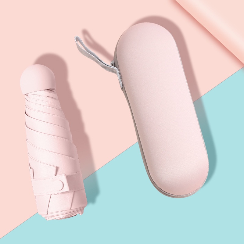 Dù mini Chống Nắng / Tia UV Dạng Xếp Hình Viên Thuốc mini Phong Cách Bắc Âu Sự Bảo Vệ