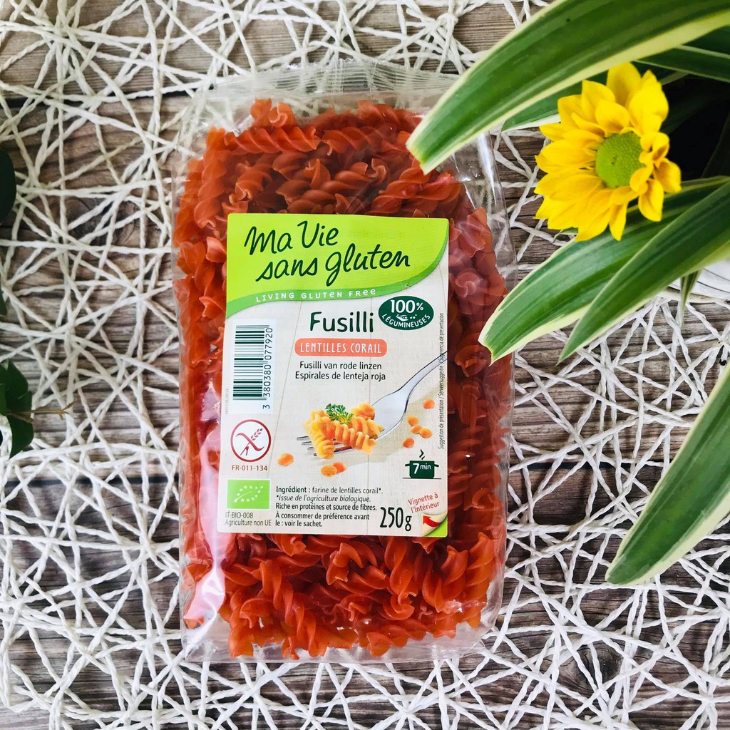 [Date 3.2023] Nui Xoắn Đậu Lăng Đỏ Hữu Cơ MVSG 250g