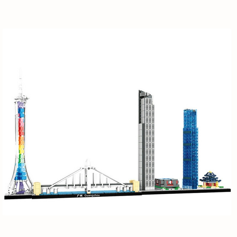 Toys for Children Series model education Accessories lego city skyline Hongkong Gifts C0333 building blocks DIY