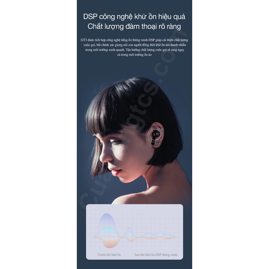 Tai nghe Bluetooth True Wireless Haylou GT3 - Tai nghe nhét tai không dây bluetooth  Haylou GT3